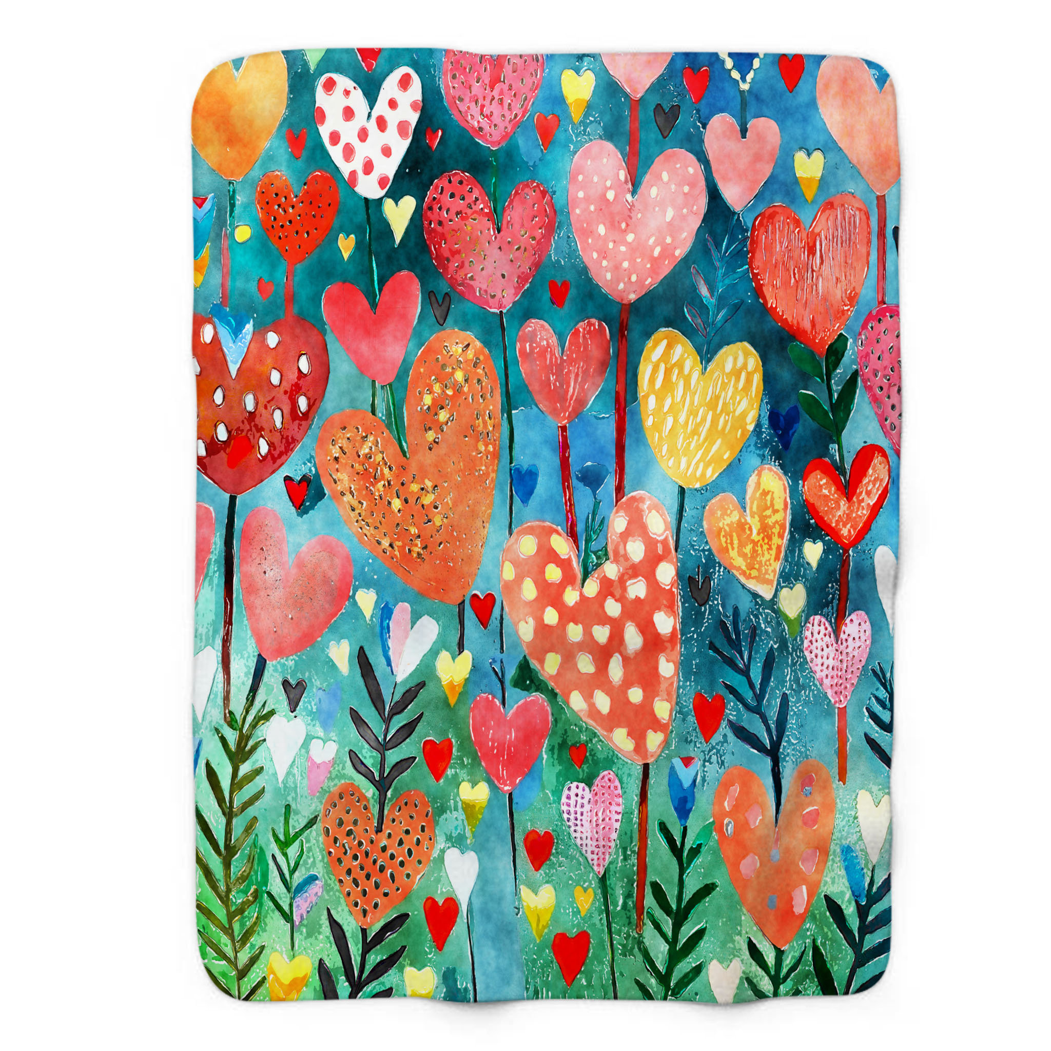 MentionedYou Radiant Heart Ray - 1 Piece Premium Sherpa Blanket ...