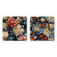 Veney - Ensemble de 2 collages carrés floraux-101858044-101858045