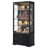 66" H Glass Display Cabinet with 2-Drawers & Led Lights,  Curio Cabinet with Adjustable Glass Shelves-198023130