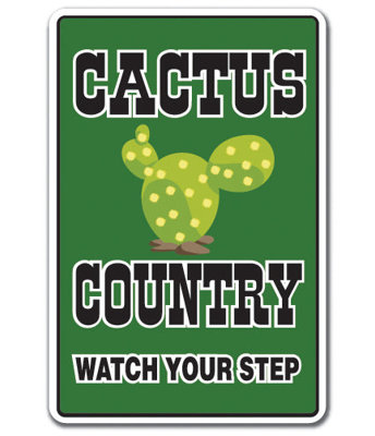 Signe de pays de cactus