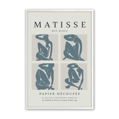 Nus Bleus Matisse Fine Art Poster v2, reproduction dans un cadre