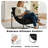 Pair Of Contemporary Corduroy Fabric Accent Chairs With Durable Metal Base-46794308