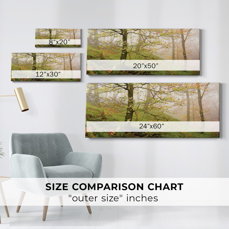 Printemps ou sur toile, H 24 po x l 60 po x P 1,5 po