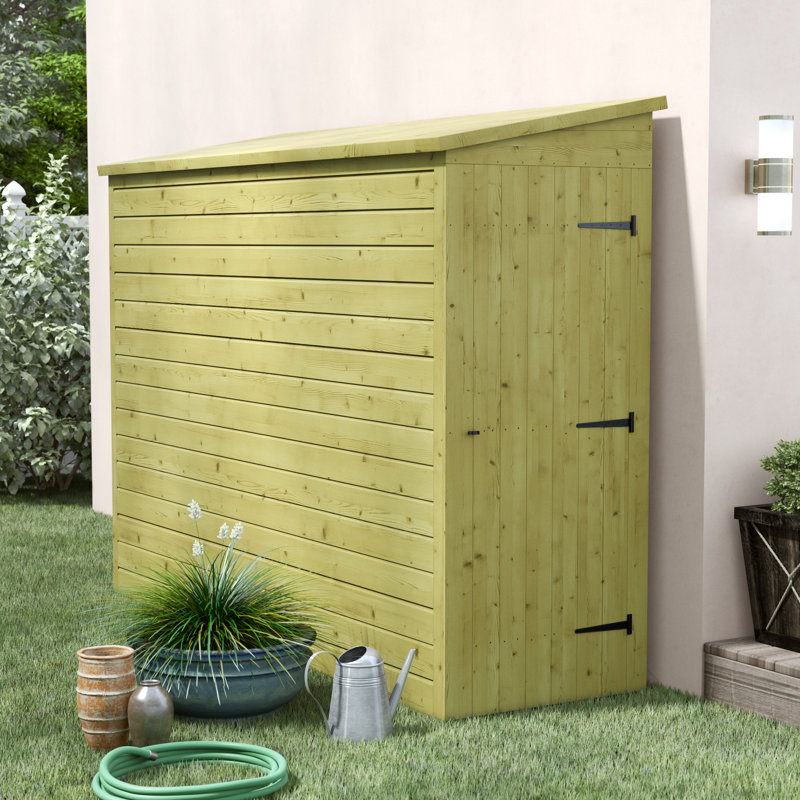 Shiplap Pent Wooden Shed, 3ft. W x 9ft. D