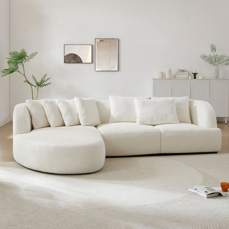 Canapé d'angle convertible Modern avec accoudoirs et canapé modulaire, méridienne gauche pour salon, bureau