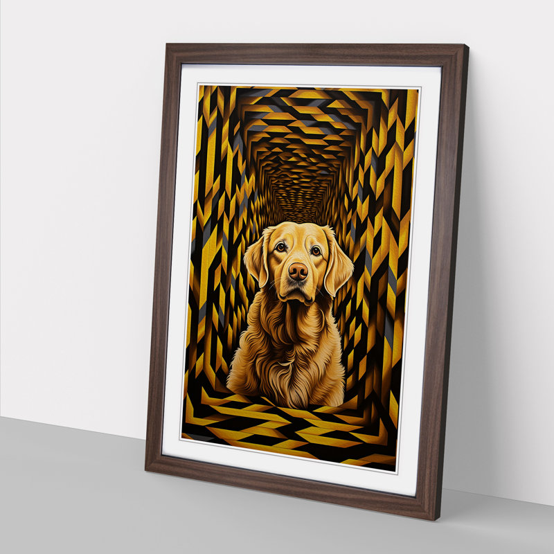 Golden Retriever Op No.2 - Framed Print