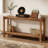 Couch Side Table,Console Table,Entryway Table,2-Tier Foyer Table