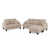 3 Pcs: Sofa, Loveseat, Chair