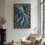 Art mural encadré sur toile - calmar sous-marin et scène de méduse - 16 po x 24 po, 24 po x 36 po-129684671-129684668