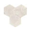 Carreau de marbre hexagonal, marbre, marbre naturel, pour mur, finition texturée, marbre cannelé 3D, pierre naturelle, marbre véritable, marbre véritable, 1 boîte de 12 pièces-117041662