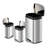 Qualiazero 13.2 Gallon & Two 1.3 Gallon Stainless Steel Rectangular Step On Trash Can Set-80471824