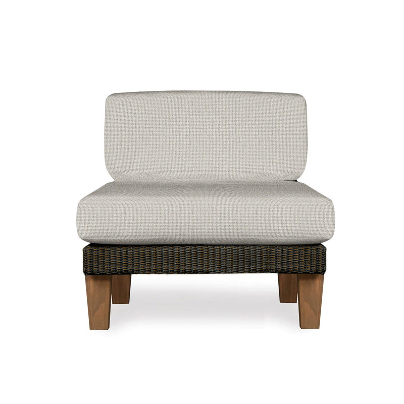 Catalina Outdoor Teak Lounge Chair, Mink, Remy Shadow
