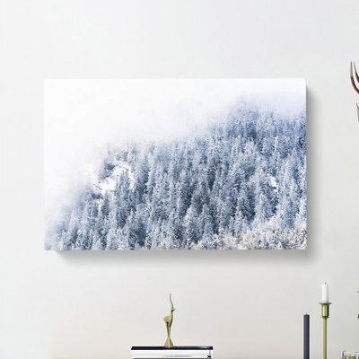 Misty Mountains In Switzerland - Wrapped Canvas