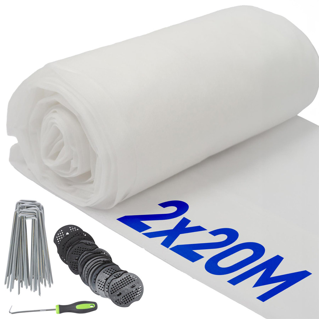 Harbour Housewares 30gsm Plant Fleece Frost Protection Set - 2M x 20M (2 Rolls)