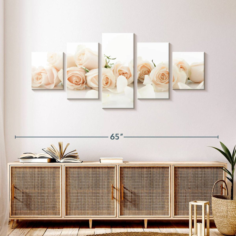Bridal Roses, 24" H x 55" W