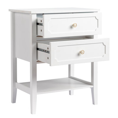 Hicran Solid Wood Nightstand