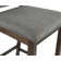 25'' Upholstered Bar & Counter Stool With Solid Wood Legs And Footrest And Rattan Backrest For Kitchen Island, Coffee Bar