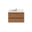 Meuble-lavabo simple 36 po avec plateau en quartz Horstmar