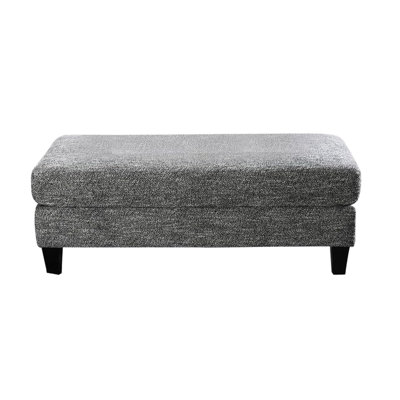 Transitional Style Gray Chenille With Solid Wood, Tappered Legs, High - Density Foam Cushions And Fitted Back Pillows For Primary Living Space 1Pc Material,