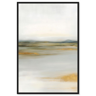 "Misty Expanse I", art abstrait vert par 