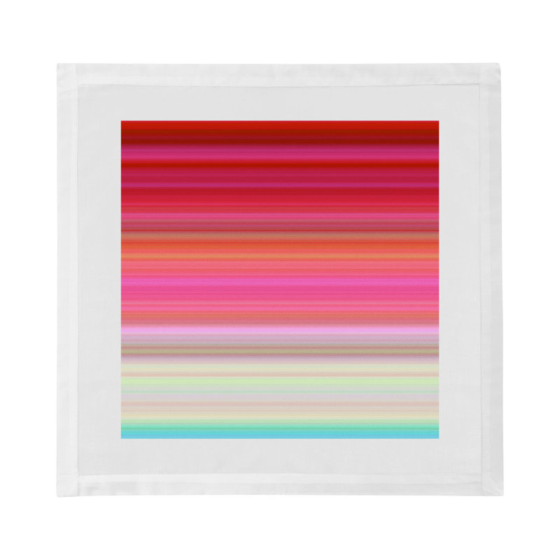 Gradient Cotton Sateen Dinner Napkins, Reds