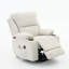 Fauteuil inclinable ivoire chauffant et massant à télécommande pour personnes âgées-2106146625