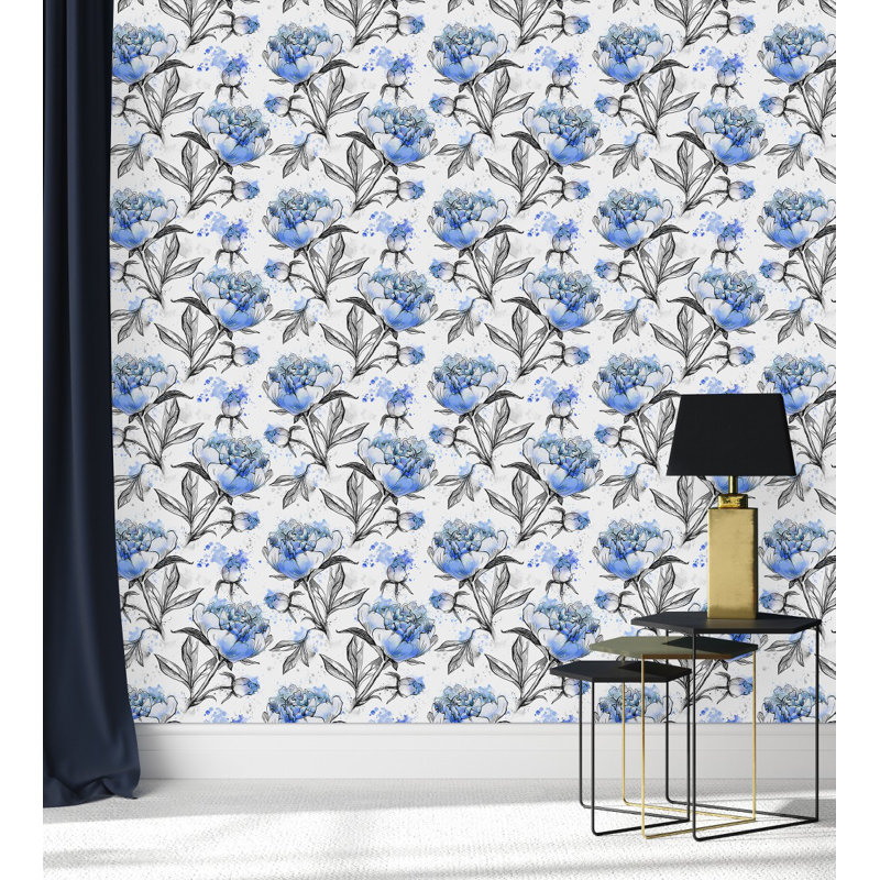 Floral Tile, 2.08' W x 10.42' L