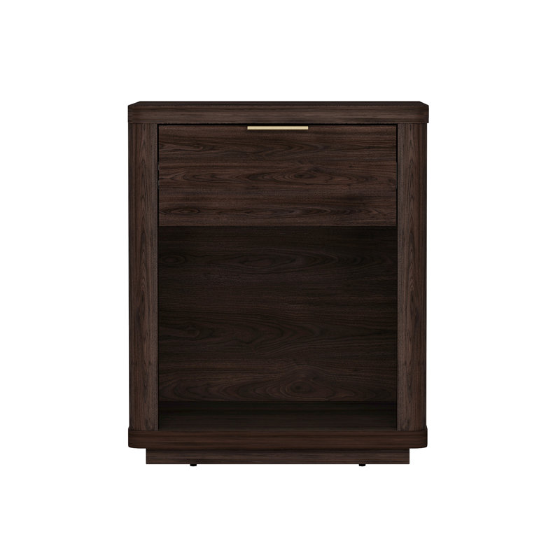 Evelyn 20" Nightstand In Brown  (Only Nightstand), Brown