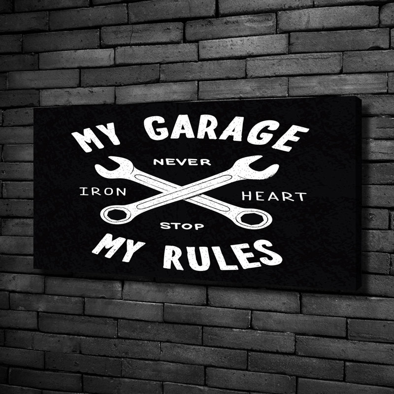 My Garage - No Frame Print on Canvas