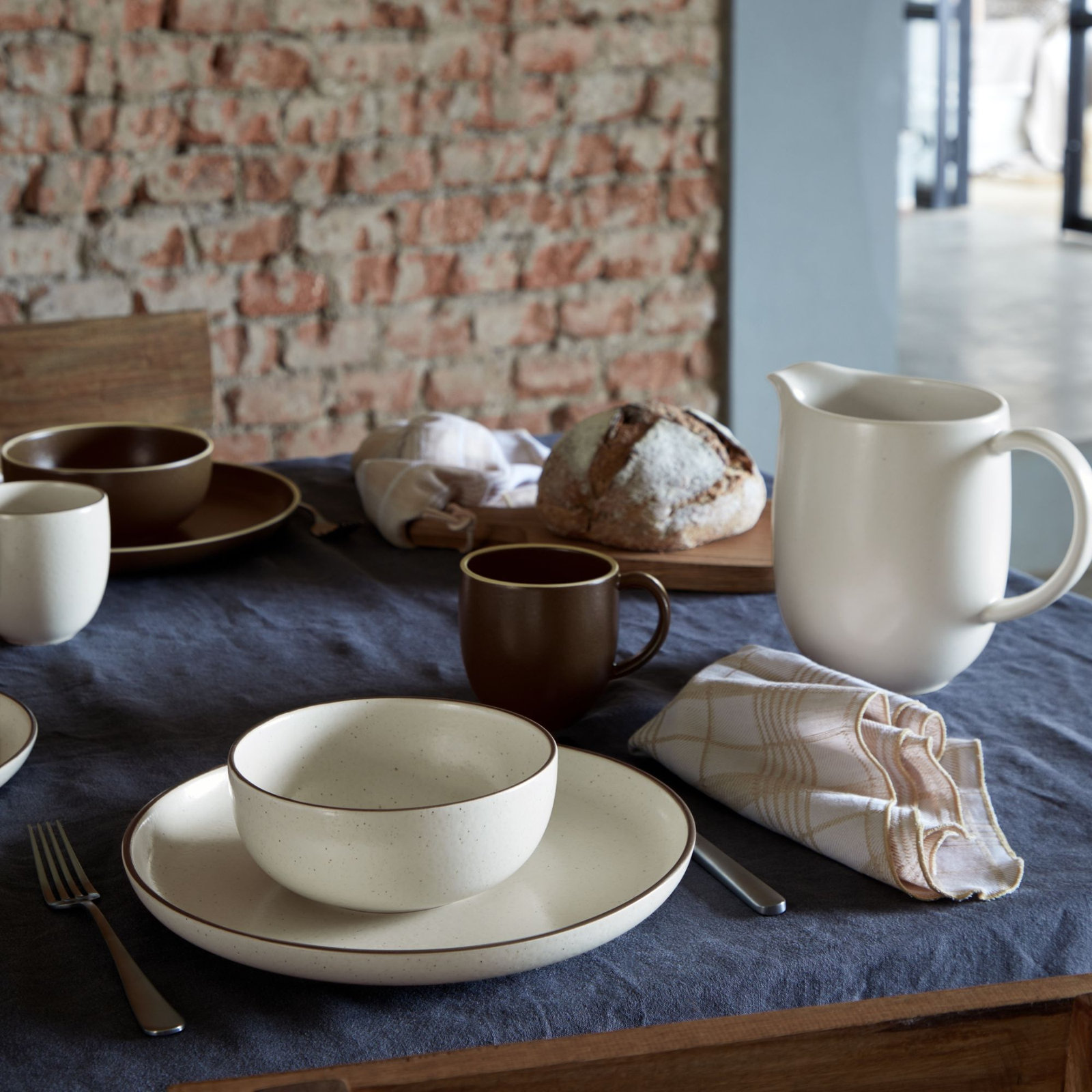 Carolina Reversible Napkin, Caramel