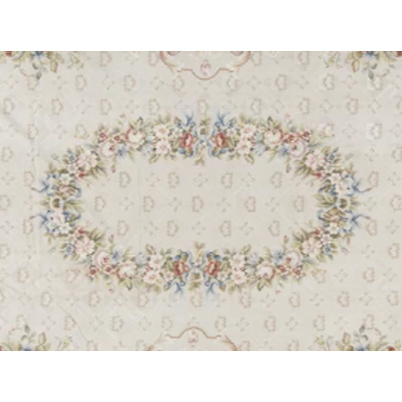 Needlepoint Wool Oriental Area Rug