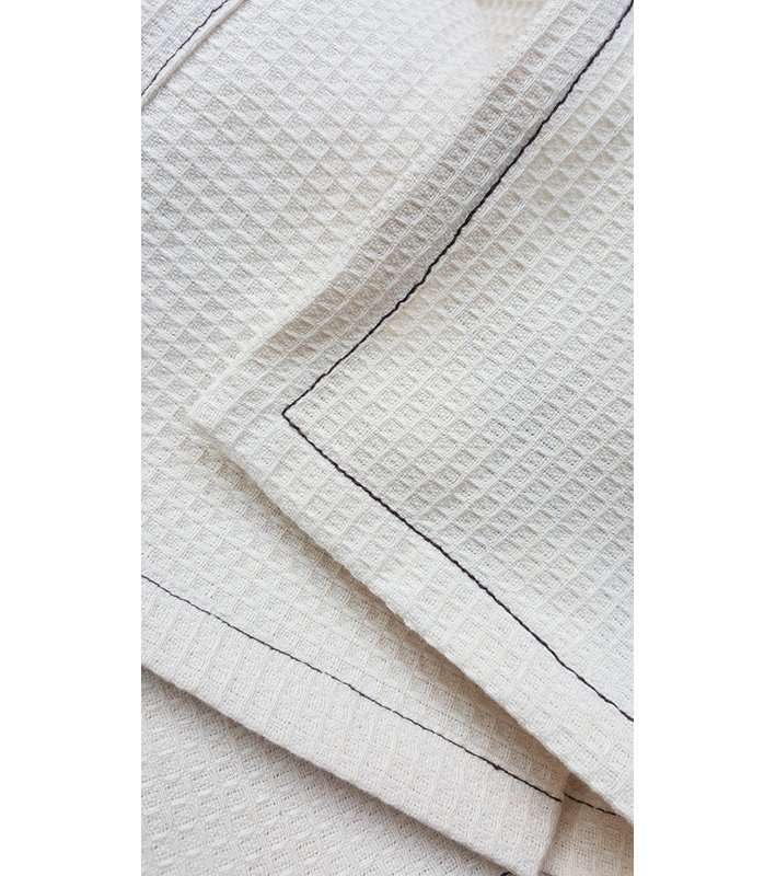 Bonnefoy Cotton Waffle Kitchen Towel, Blue
