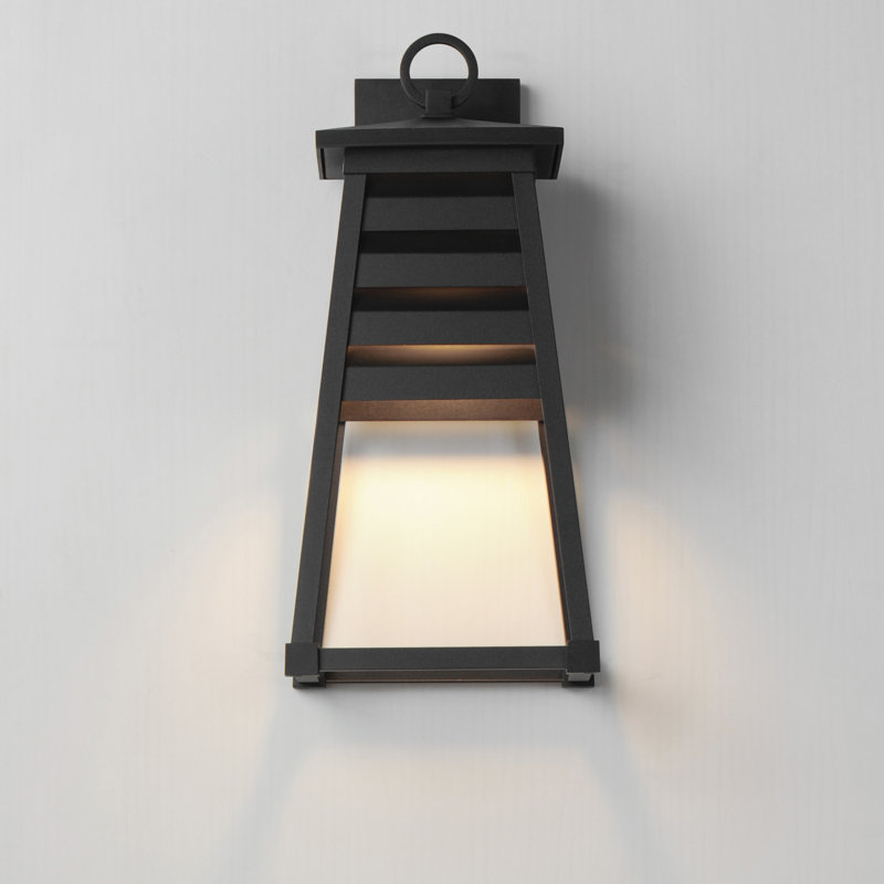 Applique murale en aluminium Renlee, Noir, H 18 po x l 8,5 po x P 8,75 po