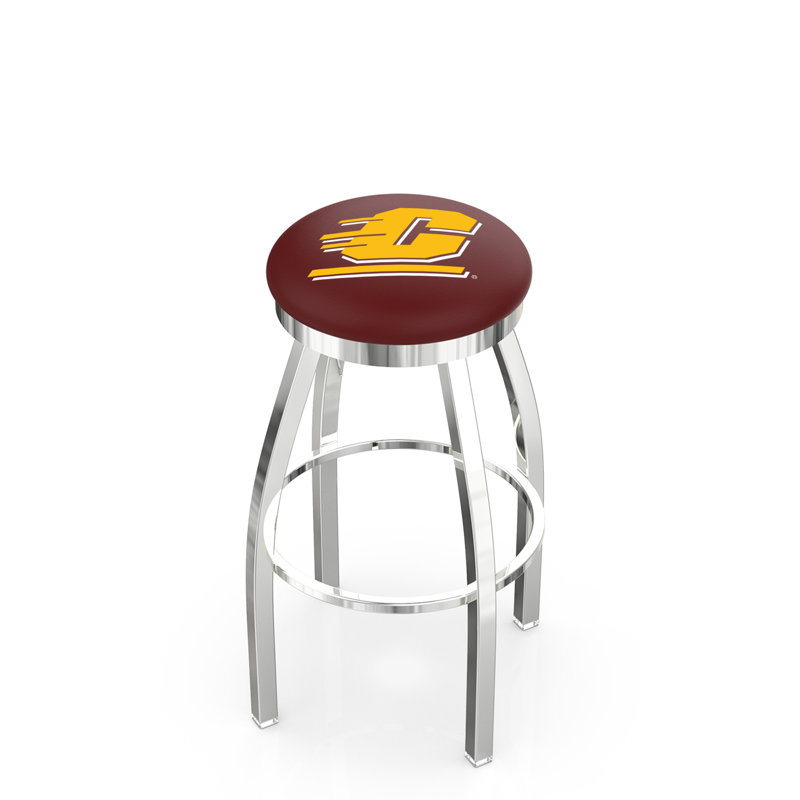 Tabouret tournant 36 "NCAA, Central Michigan, Chrome
