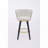 Swivel Polyester Upholstered Metal Bar Stools Set with Footrest,Back-2109017244