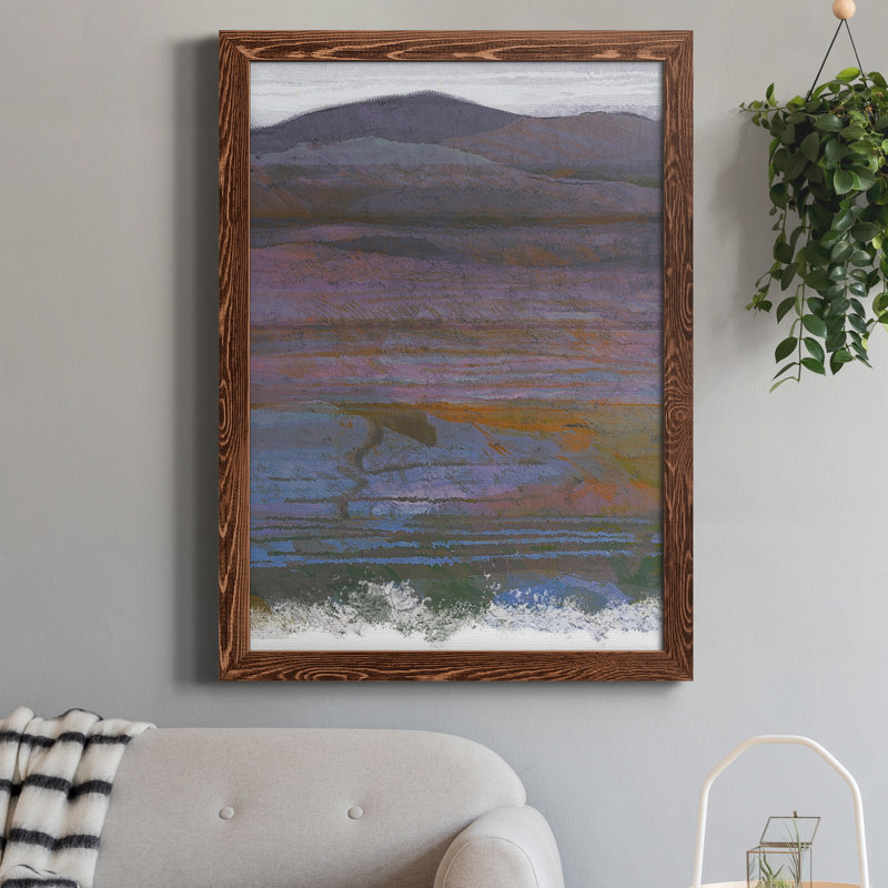 «Majestic Mountains II», peinture sur toile encadrée, H 20 po x l 17 po x P 1 po, Érable
