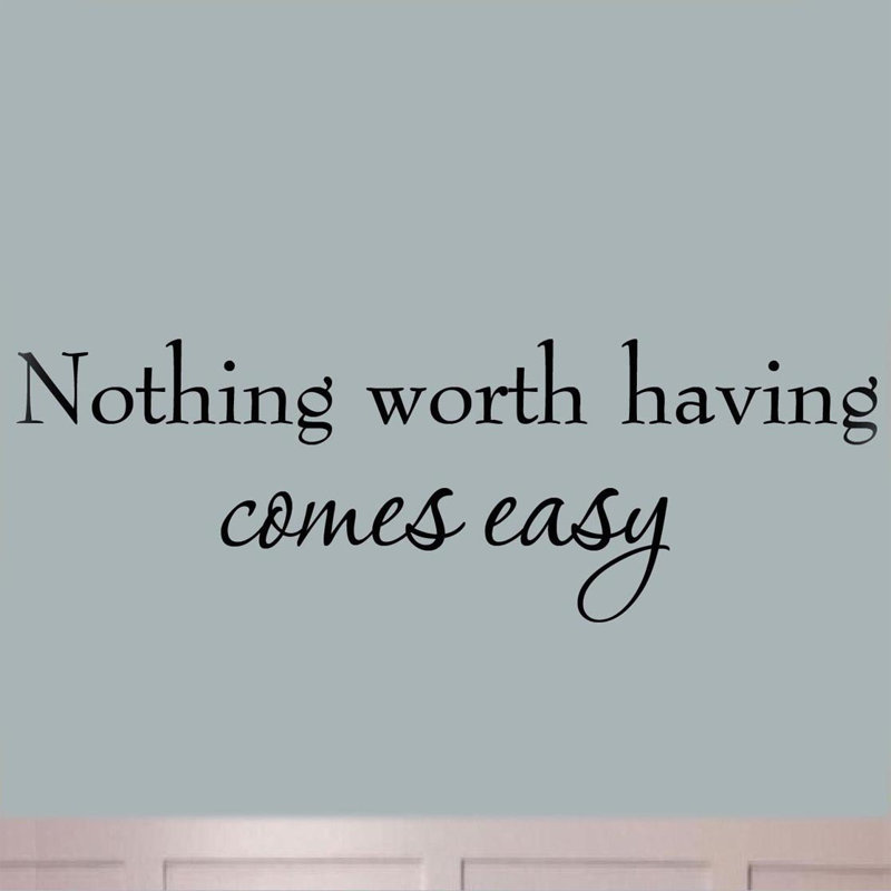 Dunanney Text & Numbers Wall Decal, 8X22