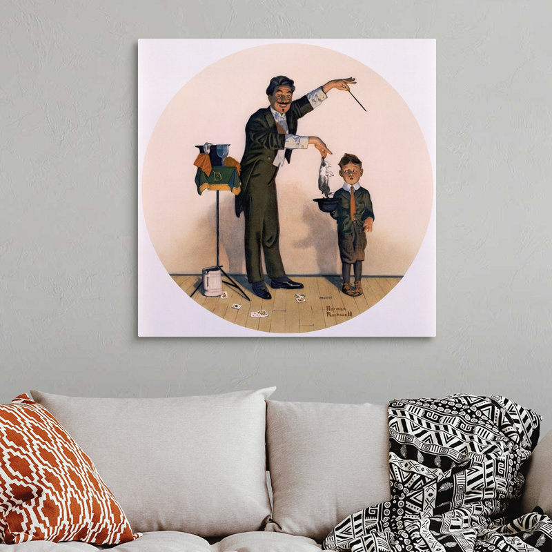 Art mural sur toile Le magicien, H 36 po x l 36 po x P 1,25 po, Toile tendue