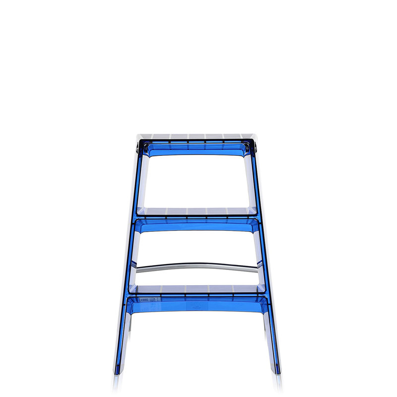 Upper 3 - Step Folding Step Stool, Cobalt