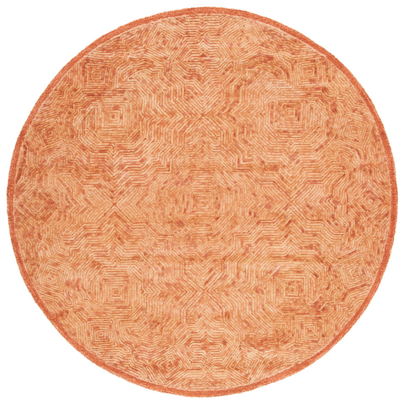Tapis en laine touffeté à la main Ahmora, Rond 6 pi