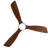 52" 3-blade Solid Wood Led Standard Ceiling Fan With Remote Control And Light Kit Smart App Remote Control-1721536698