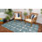Glidden Rectangle Geometric Polypropylene Plastic Rug-353058085