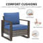 Chaise longue d'extérieur en acier thermolaqué Allcot-601584830-601584826
