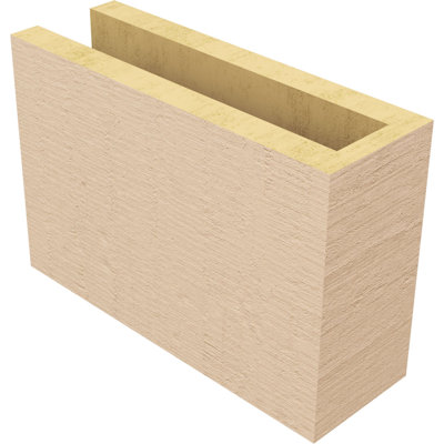 Block Block Woodgrain TimberThane Raider Tail, apprêté brun clair