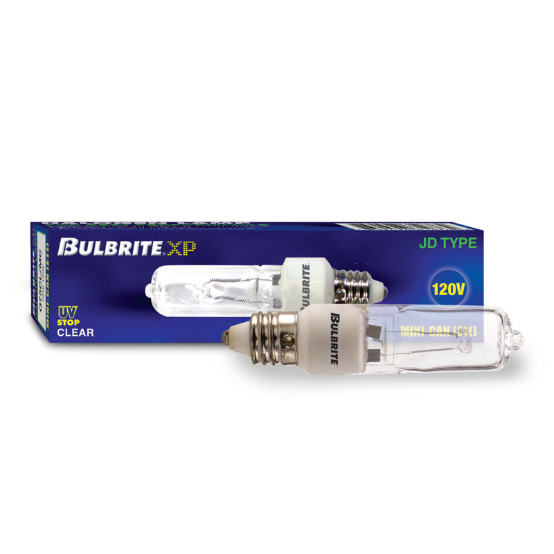 Ampoule halogène T4 à intensité variable, culot candélabre E11 2900K, 1350, 75 W