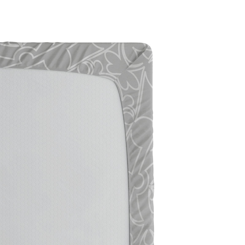 Drap-housse Ambesonne, paquet de 2, Oriental gris, Drap-housse simple TG