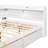 Full Size L-Shaped Bookcases Bed With Power Outlets, USB Charging Ports,Two Drawers,Whtie-2017901332-2017901334