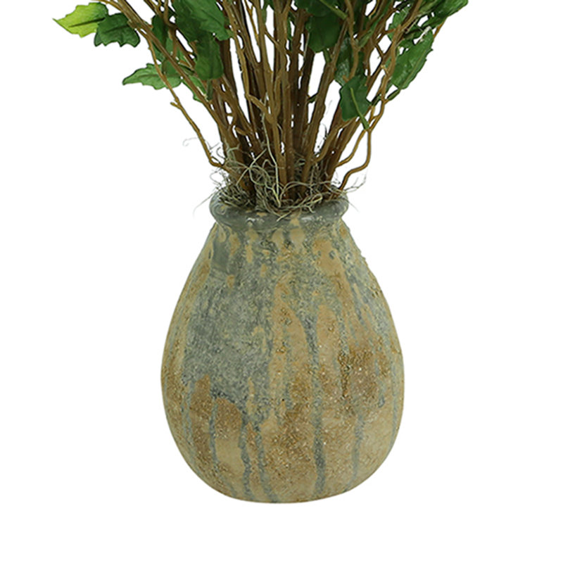 Smilax Arranged In A Ceramic Vase