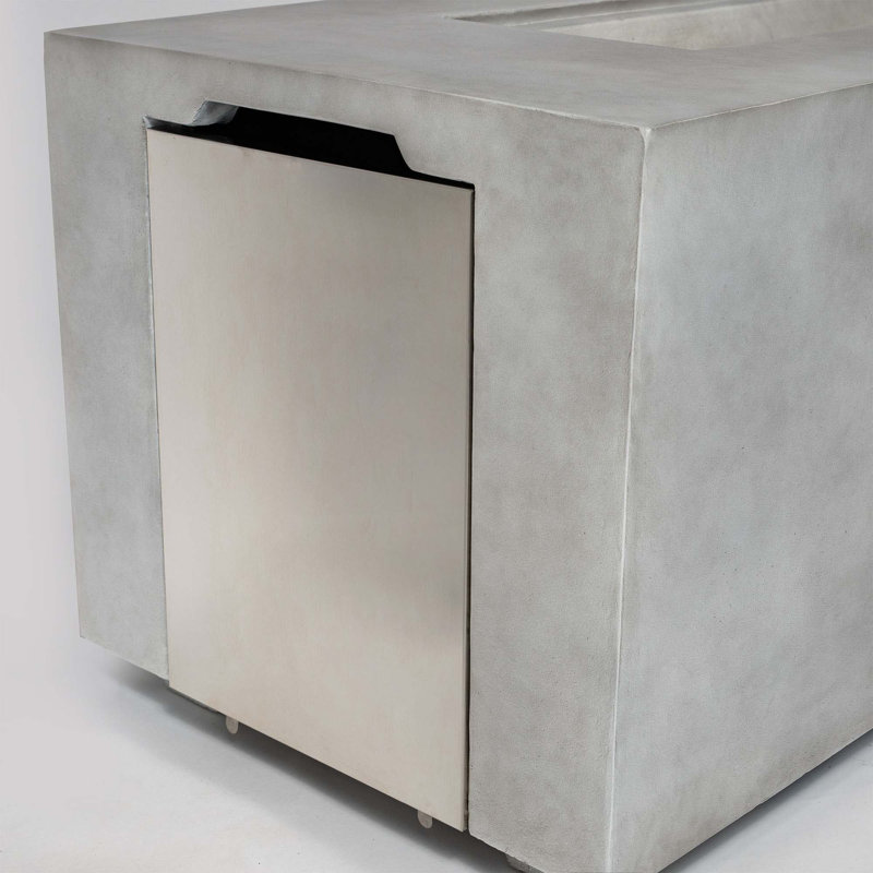 70Inch Concrete Large Fire Pit Table