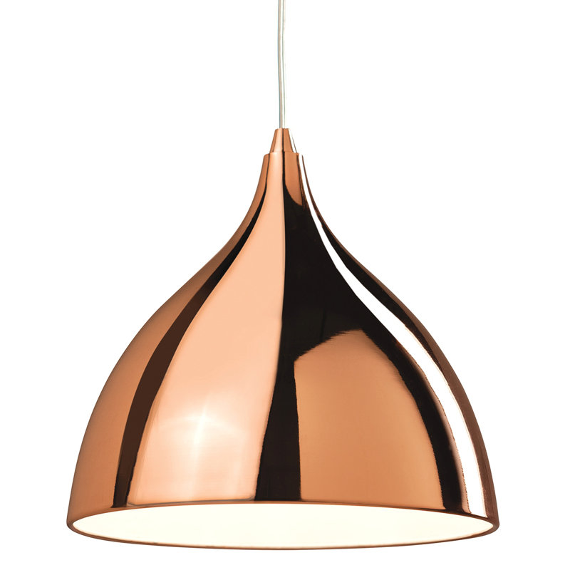 1 - Light Brushed Nickel Dome Pendant, White, G24D-2